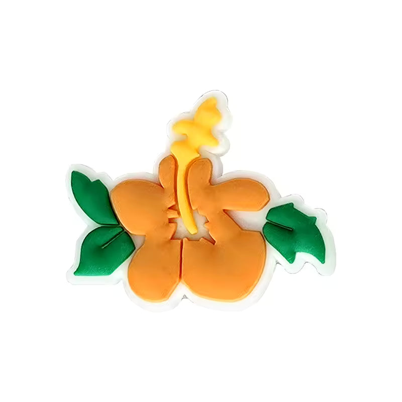 Pin's hibiscus orange