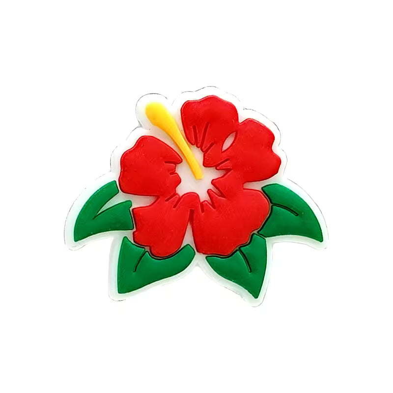 Pin's hibiscus rouge